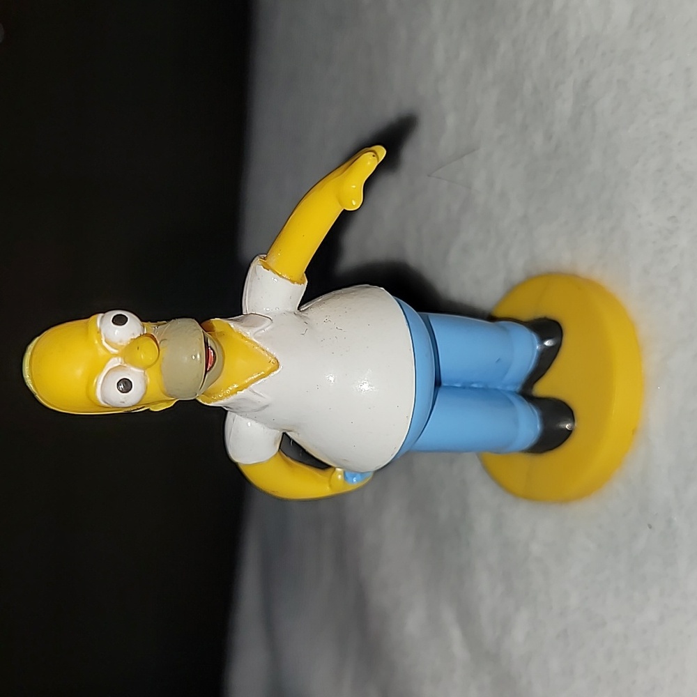 Homer Simpson 2003 Mini Figure Kellogg Promotional Toy The Simpsons